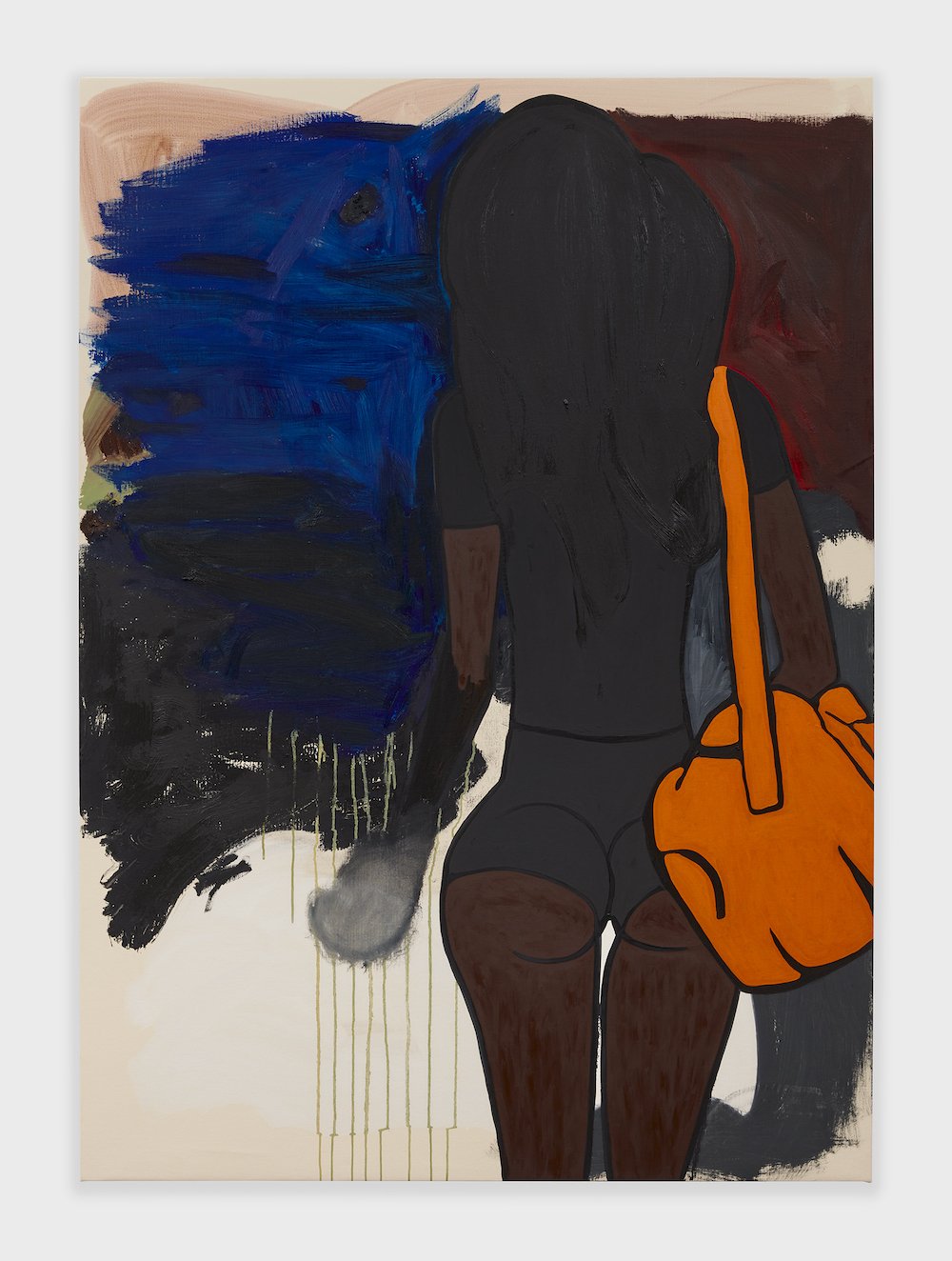 <I>Tidal</i>, 2024. Acrylic and oil on linen, 60 x 43 in (152.4 x 109 cm)